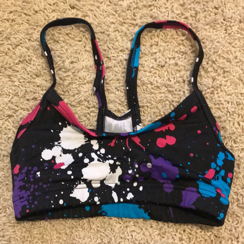 Capezio Splatter Paint Sports Bra XS